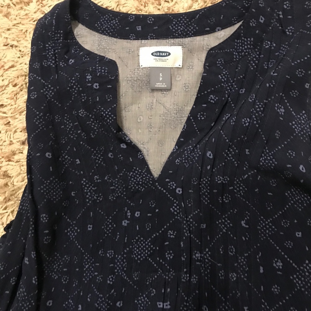 Old Navy -navy blue sleeveless mid-length dress